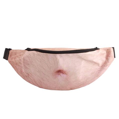 dad bag fake belly|Dad Bag Unisex Belly Fanny Fake Waist Pack with Zipper .